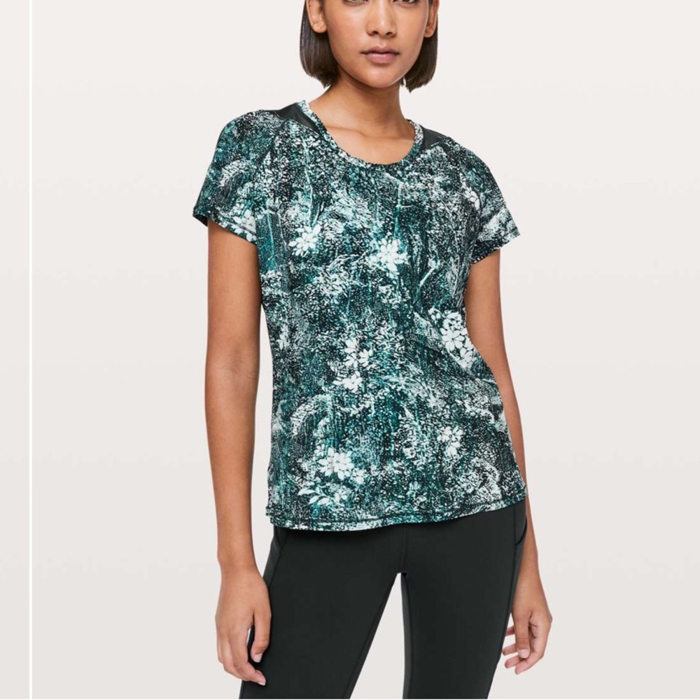 Lululemon Seek the Heat Wildwood Nocturnal Teal Size 6